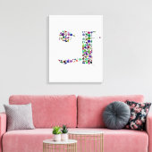 Hebreeuwse brief HEY Canvas Afdruk (Insitu (Woonkamer))
