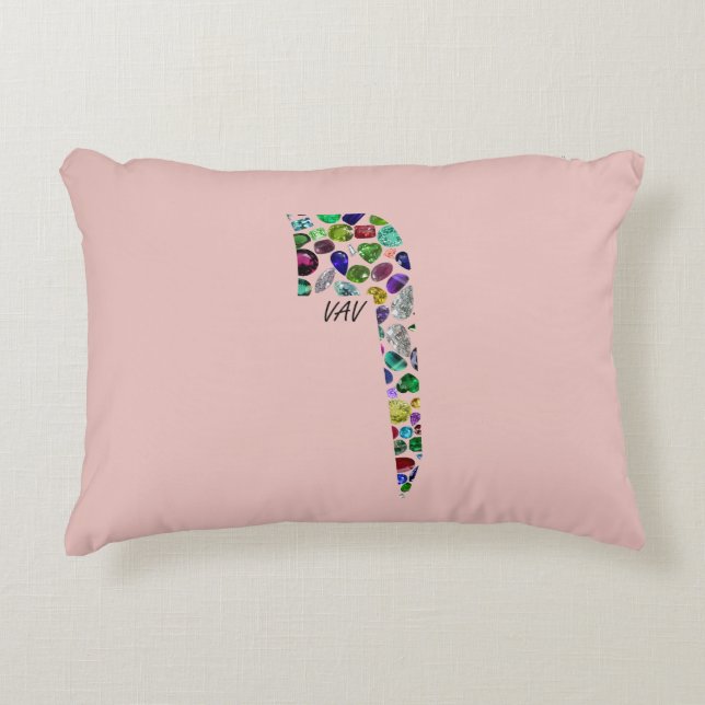 Hebreeuwse brief VAV Accent Kussen (Voorkant)