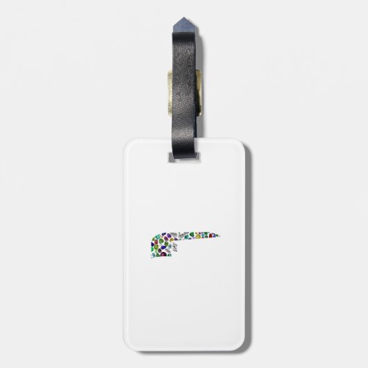 Hebreeuwse brief VAV Bagagelabel (Achterkant verticaal)