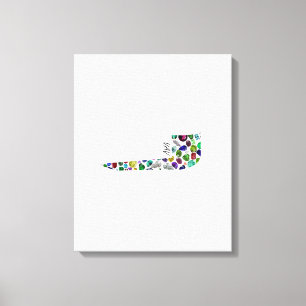 Hebreeuwse brief VAV Canvas Afdruk