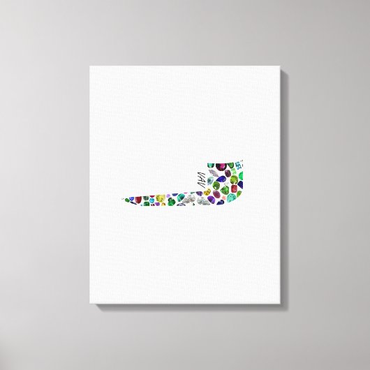 Hebreeuwse brief VAV Canvas Afdruk (Voorkant)