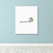 Hebreeuwse brief VAV Canvas Afdruk (Insitu (Houten vloer))