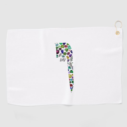 Hebreeuwse brief VAV Golfhanddoek (Horizontaal)