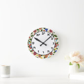 Hebreeuwse cijfers Clock Jewish Number System Flor Ronde Klok (Huis)