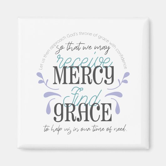 Hebreeuwse citaten van 4:16 magneet (Voorkant)