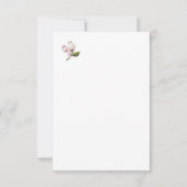 Hebreeuwse citaten van 4:16 met florale kunstwitte bedankkaart (Achterkant)