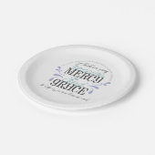 Hebreeuwse citaten van 4:16 papieren bordje (Gekanteld)