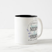 Hebreeuwse citaten van 4:16 tweekleurige koffiemok (Voorkant rechts)