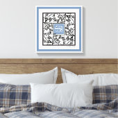 Hebreeuwse dankbaarheid & zegen gesimuleerd papier canvas afdruk (Insitu (Slaapkamer))