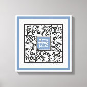 Hebreeuwse dankbaarheid & zegen gesimuleerd papier canvas afdruk (Voorkant)