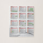 Hebreeuwse Engelse kalender 2016-2017 Legpuzzel (Verticaal)