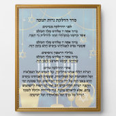 Hebreeuwse Gebedsziender Hadlakat Nerot Chanoeka Fotoplaat (Voorkant)