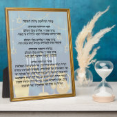 Hebreeuwse Gebedsziender Hadlakat Nerot Chanoeka Fotoplaat (Zijkant)