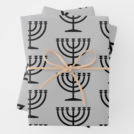 Hebreeuwse geïnspireerde Gift Wrap HAMbWG Inpakpapier Vel (In situ)