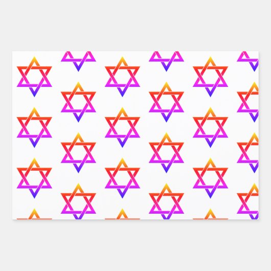 Hebreeuwse geïnspireerde Gift Wrap HAMbWG Inpakpapier Vel (Voorkant 2)