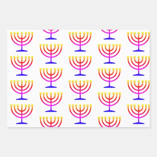 Hebreeuwse geïnspireerde Gift Wrap HAMbWG Inpakpapier Vel (Voorkant)