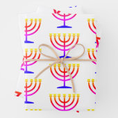 Hebreeuwse geïnspireerde Gift Wrap HAMbWG Inpakpapier Vel (In situ)