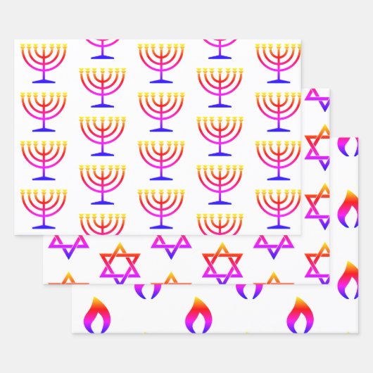 Hebreeuwse geïnspireerde Gift Wrap HAMbWG Inpakpapier Vel (Set)