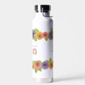 Hebreeuwse gepersonaliseerde bloemfles waterfles (Links)