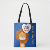 Hebreeuwse gepersonaliseerde leraar / Morah dank j Tote Bag (Voorkant)