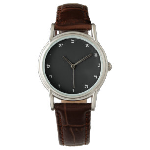 Hebreeuwse getallen - Klassieke horloge voor vrouw