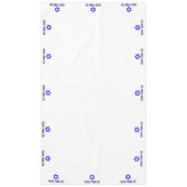 Hebreeuwse Happy Passover Star van David (XL) Tafelkleed (Voorkant)