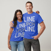 Hebreeuwse Israëlitische lijn op lijn T-shirt (Unisex)