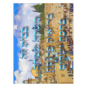 Hebreeuwse joodse thuiszeggende Ivrit-nummers Tafelkleed (Voorkant)