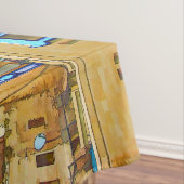 Hebreeuwse joodse thuiszeggende Ivrit-nummers Tafelkleed (Voorbeeld)