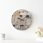 Hebreeuwse klok op de Westerne muur van Kotel (Huis)