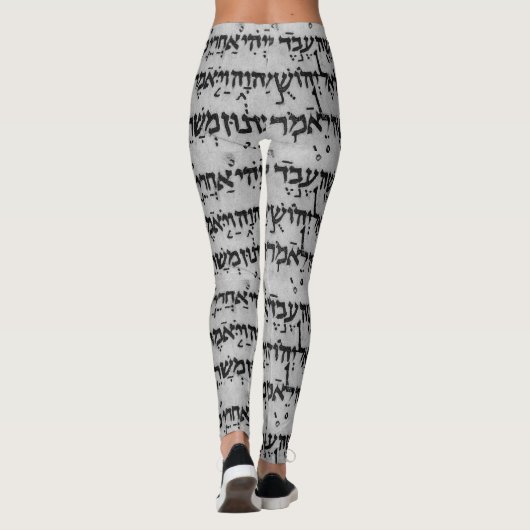 Hebreeuwse leggings - Grafiet (Achterkant)