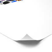 Hebreeuwse letter ALEF gemaakt met Gemstenen Foto Afdruk (Hoek)