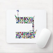 Hebreeuwse Letter BET met Gemstenen Muismat (Met muis)