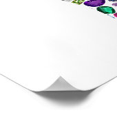 Hebreeuwse Letter BET met Gemstenen Poster (Hoek)