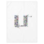 Hebreeuwse Letter BET met Gemstenen Tafelkleed (Voorkant)