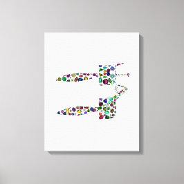 Hebreeuwse letter 'CHET' Canvas Afdruk