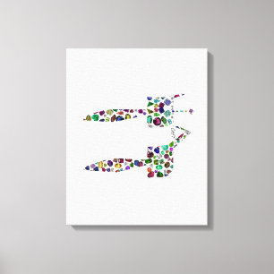 Hebreeuwse letter 'CHET' Canvas Afdruk