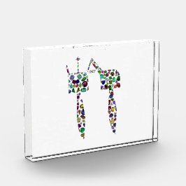 Hebreeuwse letter 'CHET' Fotoblokken