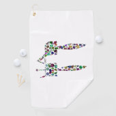 Hebreeuwse letter 'CHET' Golfhanddoek (Insitu)