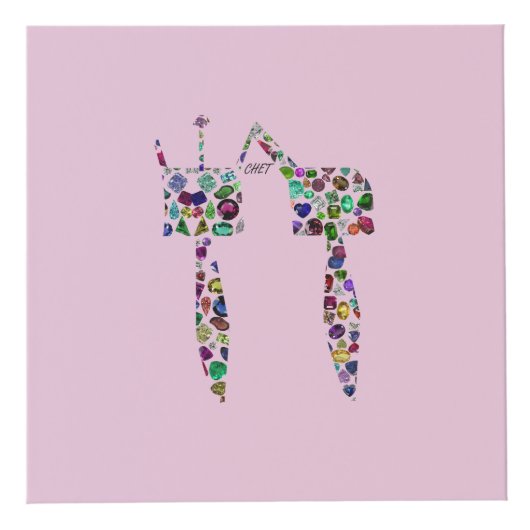 Hebreeuwse letter 'CHET' Kubus (Voorkant)