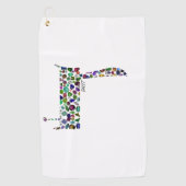 Hebreeuwse letter Dalet Golfhanddoek (Voorkant)