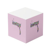 Hebreeuwse letter Dalet Kubus (Achter hoekig)