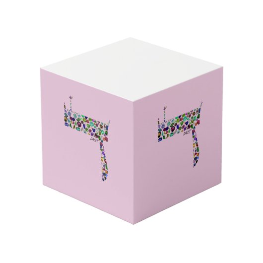 Hebreeuwse letter Dalet Kubus (Voorkant hoekig)