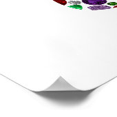 Hebreeuwse letter HEY gemaakt met stenen Poster (Hoek)