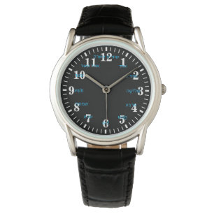 Hebreeuwse Letter Numbers Watch Horloge