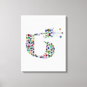 Hebreeuwse letter 'TET' Canvas Afdruk (Voorkant)