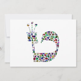 Hebreeuwse letter 'TET' Kaart