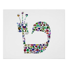 Hebreeuwse letter 'TET' Perfect Poster