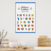 Hebreeuwse letters poster (Keuken)