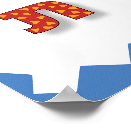 Hebreeuwse letters poster (Hoek)